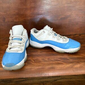 Nike Air Jordan 11 Retro Low White University Blue UNC 528895-106 Size 10
